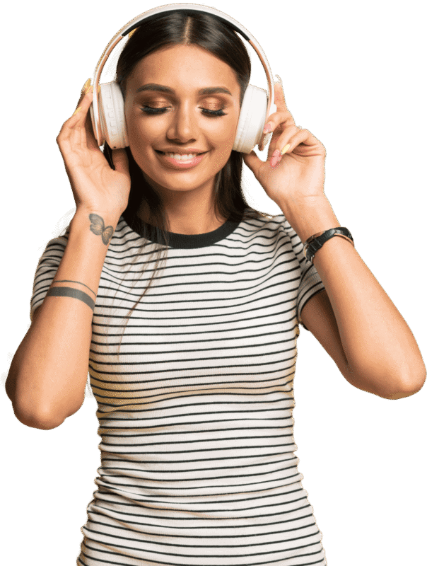 girl headphones